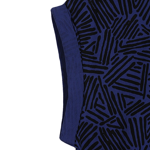 MOUSSY 专柜同款 女款蓝色印花短袖T恤0106AG90-5040