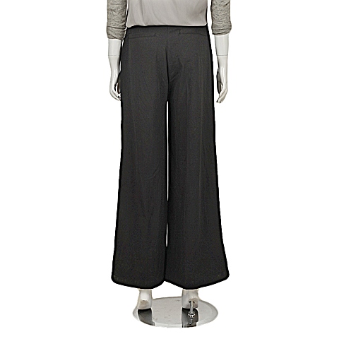 MOUSSY 专柜同款 女款黑色中腰阔腿长裤0106SW30-1660