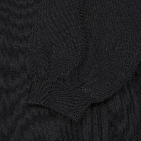 MOUSSY 专柜同款 女款黑色露背针织连衣裙0106SA70-0910