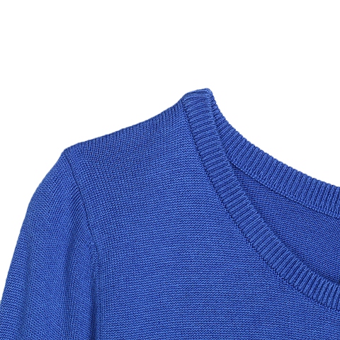 MOUSSY 专柜同款 女款蓝色露背针织连衣裙0106SA70-0910