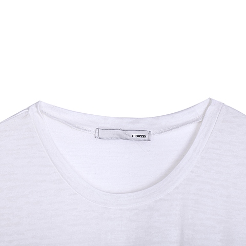 MOUSSY 专柜同款 女款黑白拼色无袖连衣裙0106AT80-6190