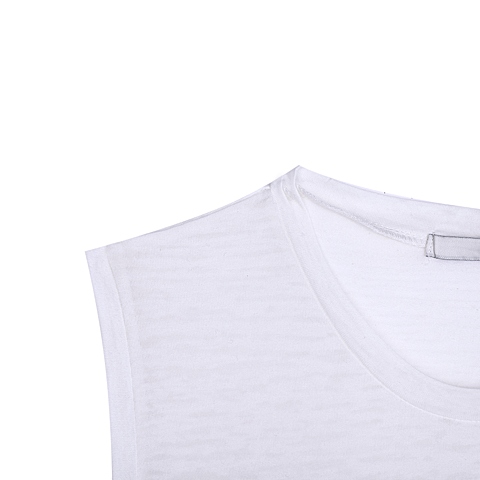 MOUSSY 专柜同款 女款黑白拼色无袖连衣裙0106AT80-6190