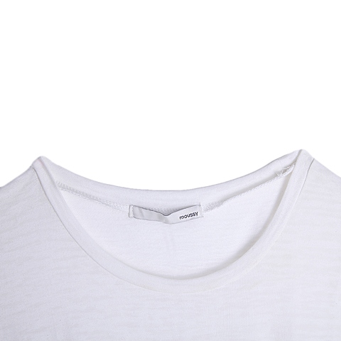 MOUSSY 专柜同款 女款灰白拼色无袖连衣裙0106AT80-6190