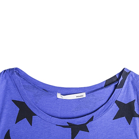 MOUSSY 专柜同款 女款五星图案无袖连衣裙0106SF80-0780