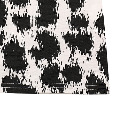 MOUSSY 专柜同款 女款黑色印花宽松连衣裙0106AT80-5720