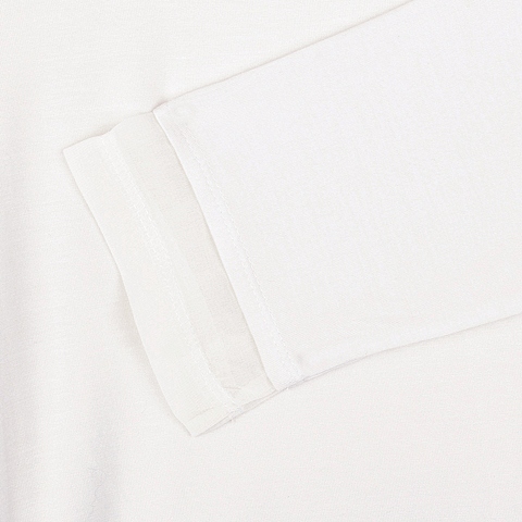MOUSSY 专柜同款 女款白色内层雪纺针织衫0106SA80-1790