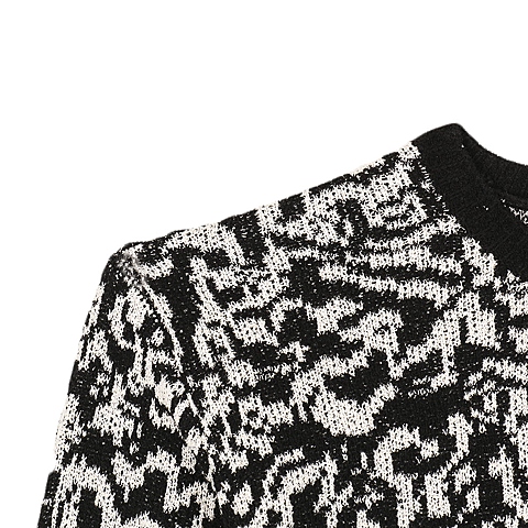 MOUSSY 专柜同款 女款花色长袖编织开衫0106SF70-0460