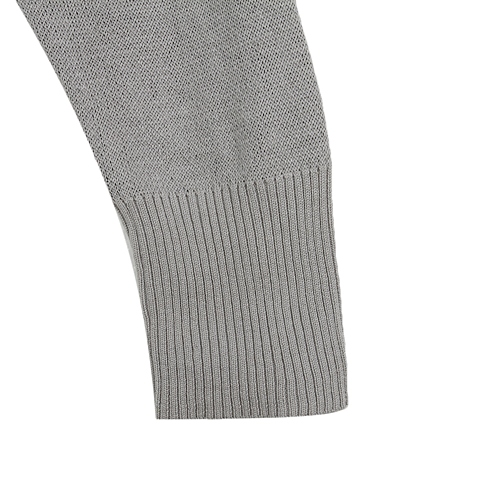 MOUSSY 专柜同款 女款灰色插肩编织开衫0106SV70-0440