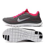 深灰/白/桃红色