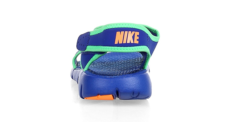 nike耐克童鞋夏季深蓝色男中童沙滩凉鞋386518-404