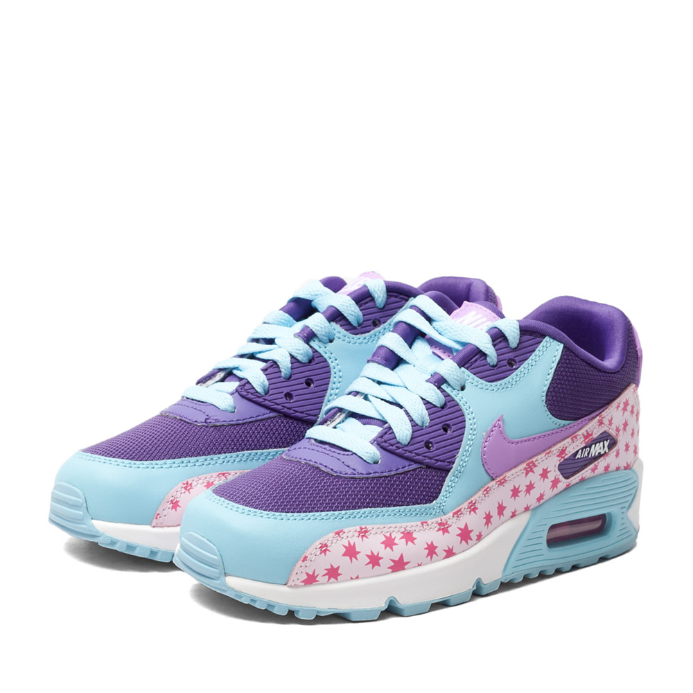 nike耐克 air max 90 prem mesh女大童跑步鞋724875-600