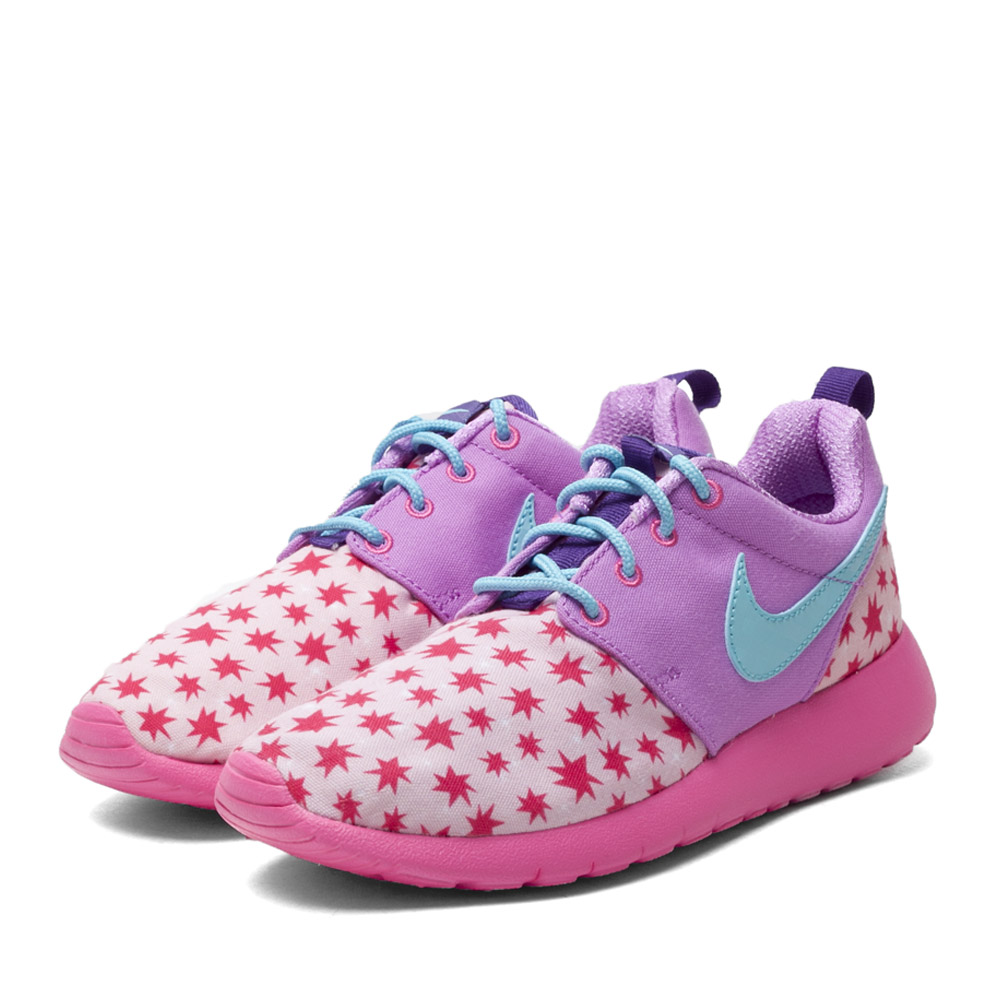nike耐克 nike roshe one print女大童跑步鞋677784-604