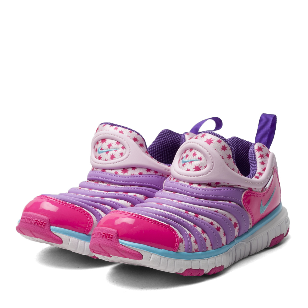 nike耐克 dynamo free女小童毛毛虫复刻鞋343738-614