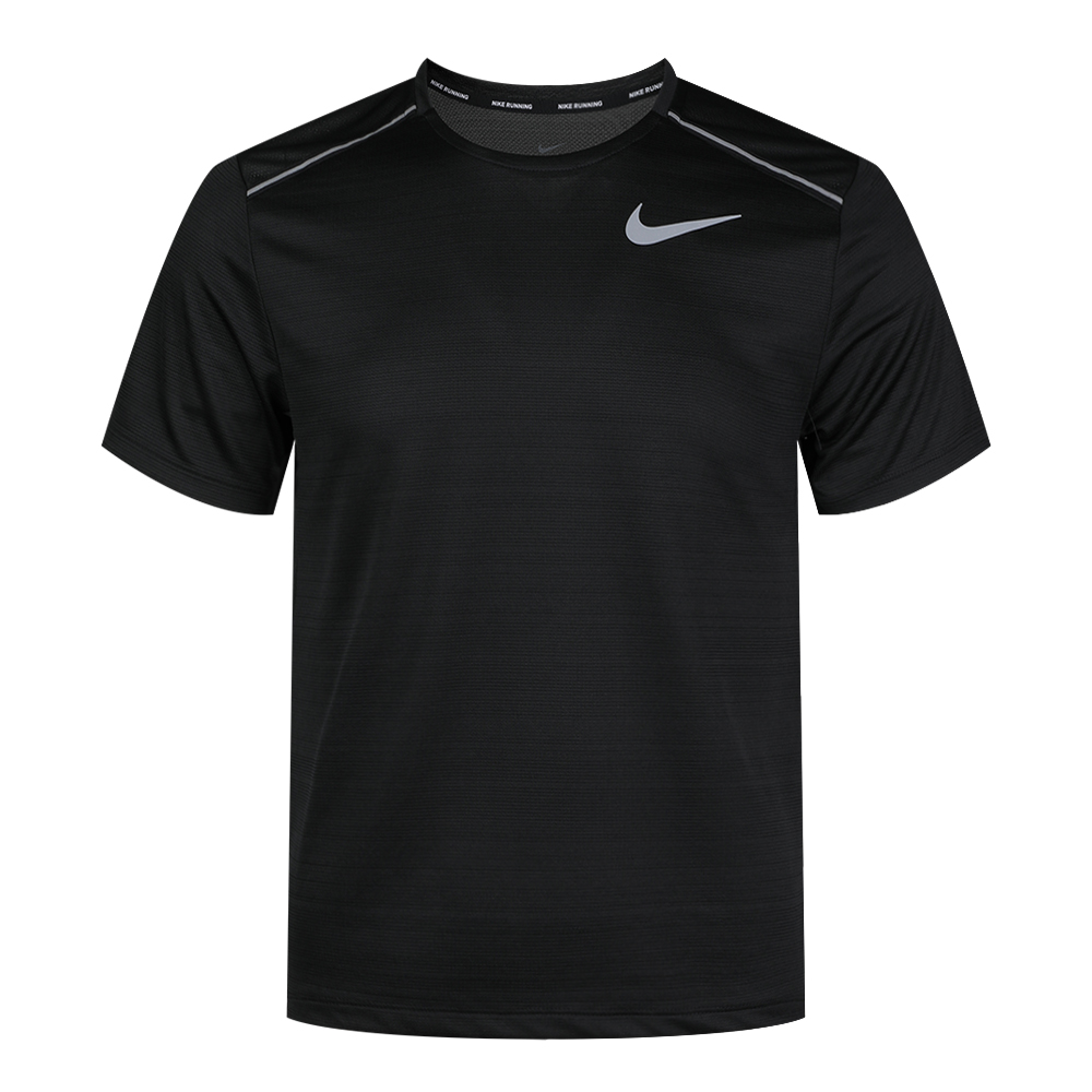 NIKE耐克2024男子AS M NK DRY MILER TOP SS无领短TAJ7566-010