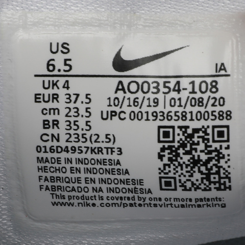 Nike耐克女子WMNS NIKE ZOOM 2K复刻鞋AO0354-108