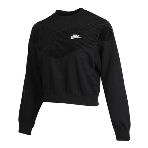 Nike耐克女子AS W NSW HRTG CREW VELOUR卫衣/套头衫CZ1877-010