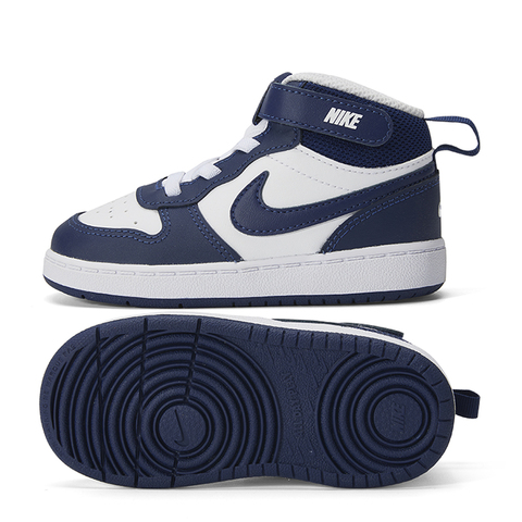 Nike耐克2021年新款中性婴童COURT BOROUGH MID 2 (TDV)复刻鞋CD7784-107