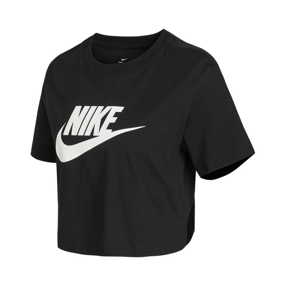 NIKE耐克2024女子AS W NSW TEE ESSNTL CRP ICN FT无领短TBV6176-010