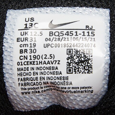 Nike耐克2024年新款中性小童NIKE COURT BOROUGH LOW 2 (PSV)复刻鞋BQ5451-115