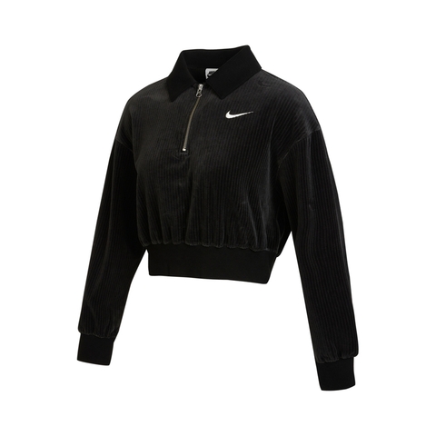 nike耐克2023年新款女子AS W NSW VLR MOD CROP QZ针织套头衫DQ5939-010