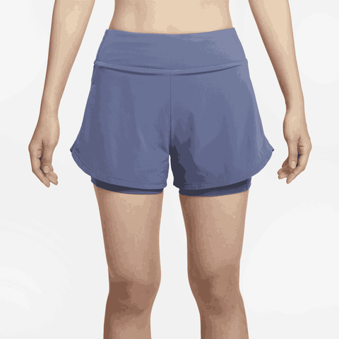 nike耐克2023年新款女子W NK BLISS DF MR 3IN 2N1 SHORT针织短裤DX6023-491