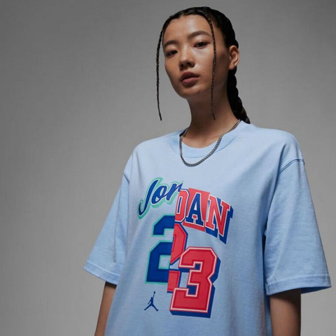 nike耐克2023年新款女子W J  TEE OS GCEL短袖T恤FQ0362-456