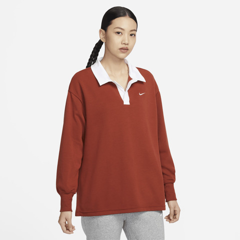 nike耐克2023年新款女子AS W NSW ESSNTL OS LS POLO长袖POLOFB8721-832