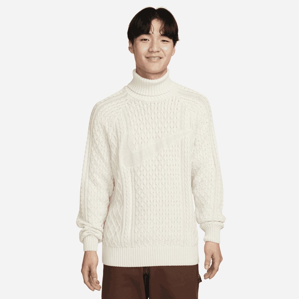 nike耐克2023年新款男子AS M NL CABLE KNIT TURTLENECK人造毛绒套头衫FB7771-072