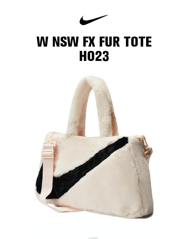 耐克FB3050橙】nike耐克2024年新款女子W NSW FX FUR TOTE HO23单肩包 