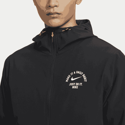 nike耐克2023年新款男子AS M NK WELLNESS RUNNING JKT G梭织外套FV3970-010