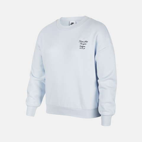 NIKE耐克2025大童K NSW CREW FLC GCEL针织无帽卫衣FV8449-423