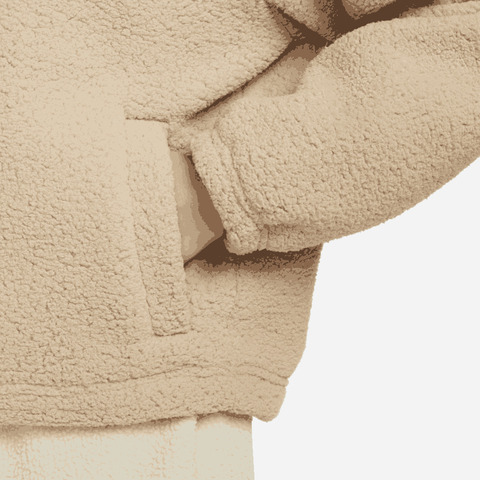 NIKE耐克2023女子AS W NSW COLLARED SHERPA  JKT人造毛绒外套FB8708-200