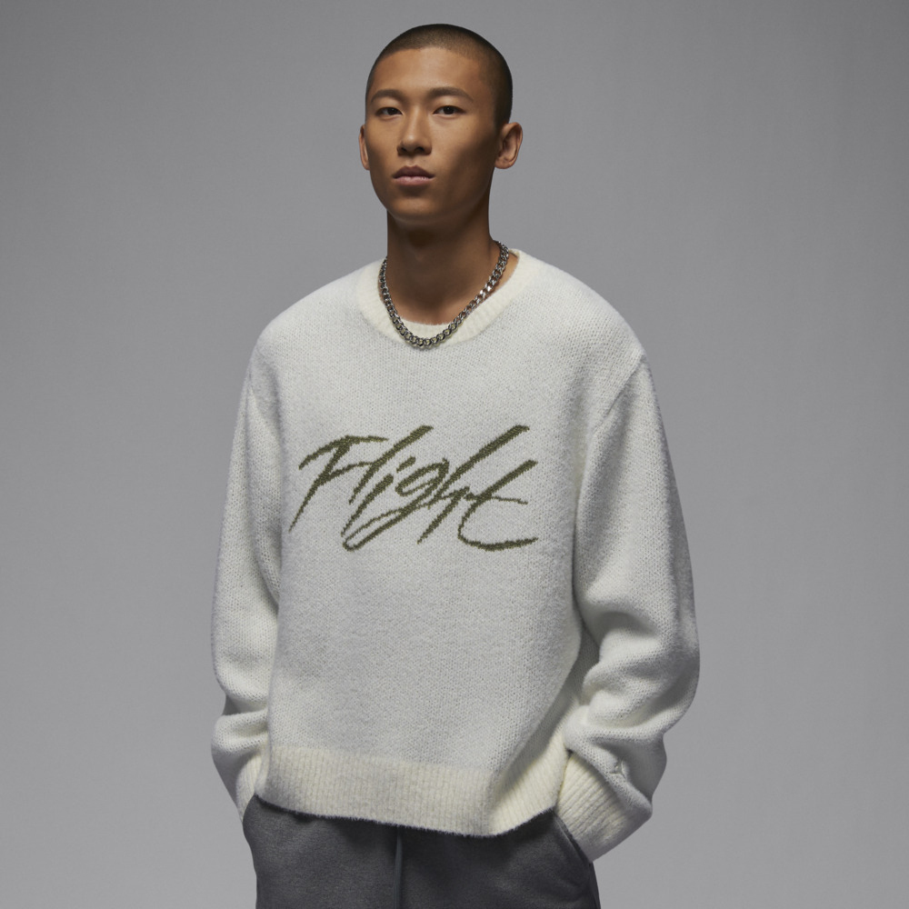 nike耐克2023男子AS M J FLT HRTG CROP SWEATER人造毛绒套头衫FD7390-133