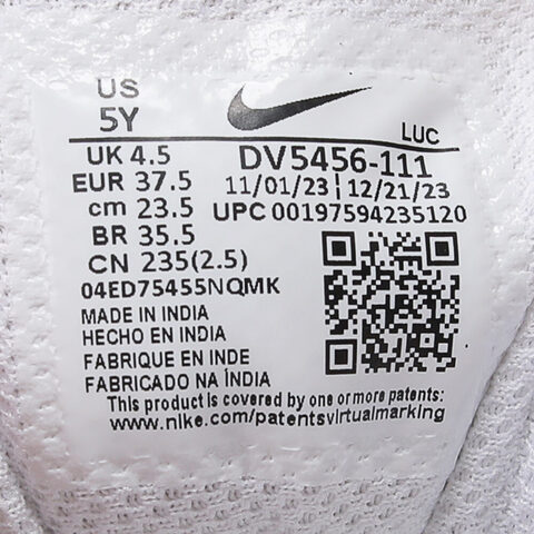 NIKE耐克2024男大童COURT BOROUGH LOW RECRAFT (GS)儿童复刻鞋DV5456-111