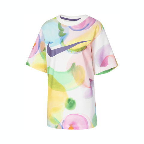 NIKE耐克2024女子AS W NSW TEE ESSNTL AOP GCEL无领短THF6178-133