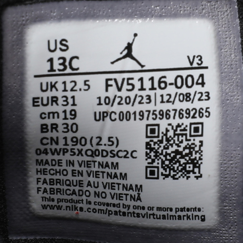 NIKE耐克2024男中童Jordan 11 Retro Low PS乔丹篮球鞋FV5116-004