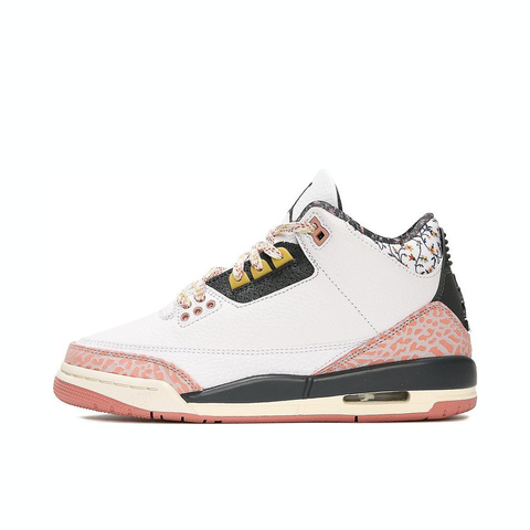 NIKE耐克2024女大童AIR JORDAN 3 RETRO GG乔丹篮球鞋441140-100