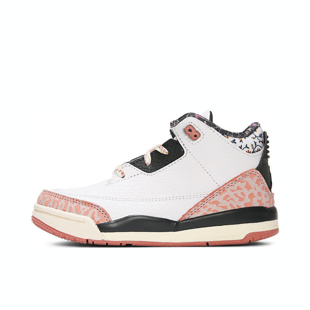 NIKE耐克2024女小童JORDAN 3 RETRO GT乔丹篮球鞋FQ9175-100