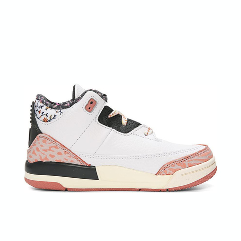 NIKE耐克2024女小童JORDAN 3 RETRO GT乔丹篮球鞋FQ9175-100