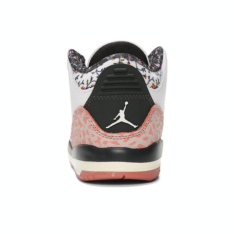 NIKE耐克2024女小童JORDAN 3 RETRO GT乔丹篮球鞋FQ9175-100