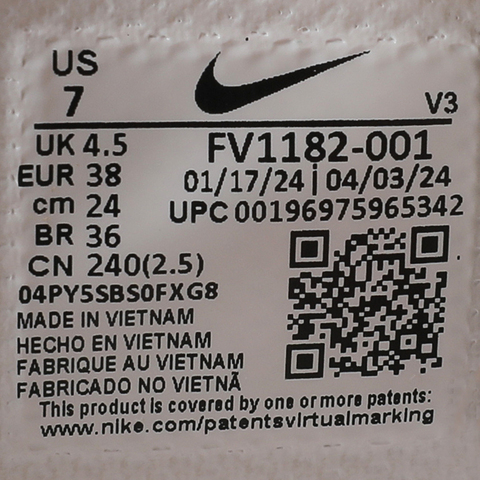 NIKE耐克2024女子WMNS NIKE AIR FORCE 1 '07板鞋/复刻鞋FV1182-001