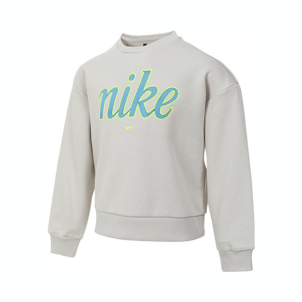 NIKE耐克2024女中童套头无帽卫衣针织套头衫NY2432180PS-001