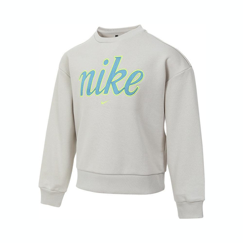 NIKE耐克2024女中童套头无帽卫衣针织套头衫NY2432180PS-001