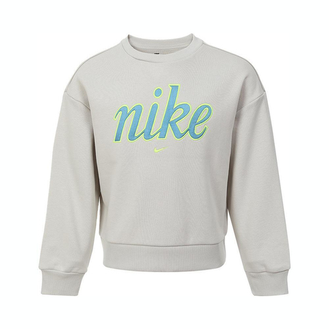 NIKE耐克2024女中童套头无帽卫衣针织套头衫NY2432180PS-001