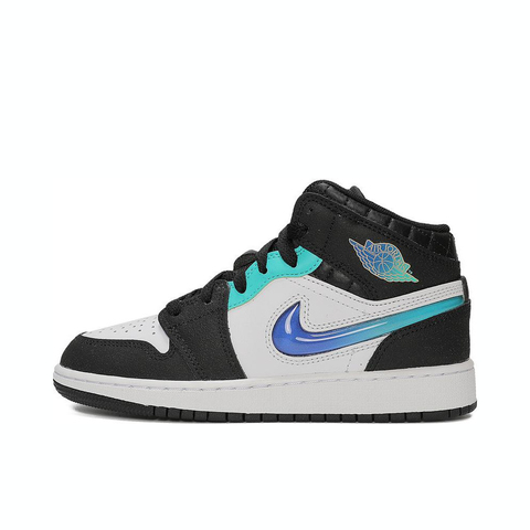 NIKE耐克2024男大童AIR JORDAN 1 MID SE (GS)乔丹篮球鞋FQ8095-001