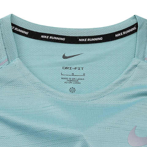 NIKE耐克2024男子AS M NK DF MILER TOP SS无领短TAJ7566-309