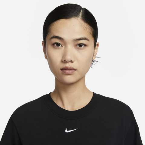 NIKE耐克2023女子W NSW ESSNTL TEE BOXY LBR无领短TDD1238-010