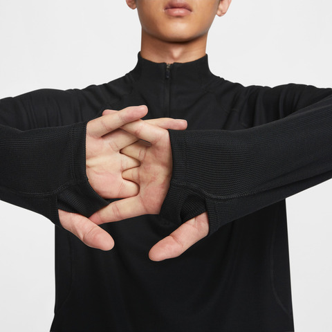 NIKE耐克2025男子AS M NK DF TRAIL MIDLAYER HZ针织无领长TFV9995-010