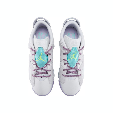 NIKE耐克2024女大童AIR JORDAN 6 RETRO LOW EDG GG儿童复刻鞋FV5451-001