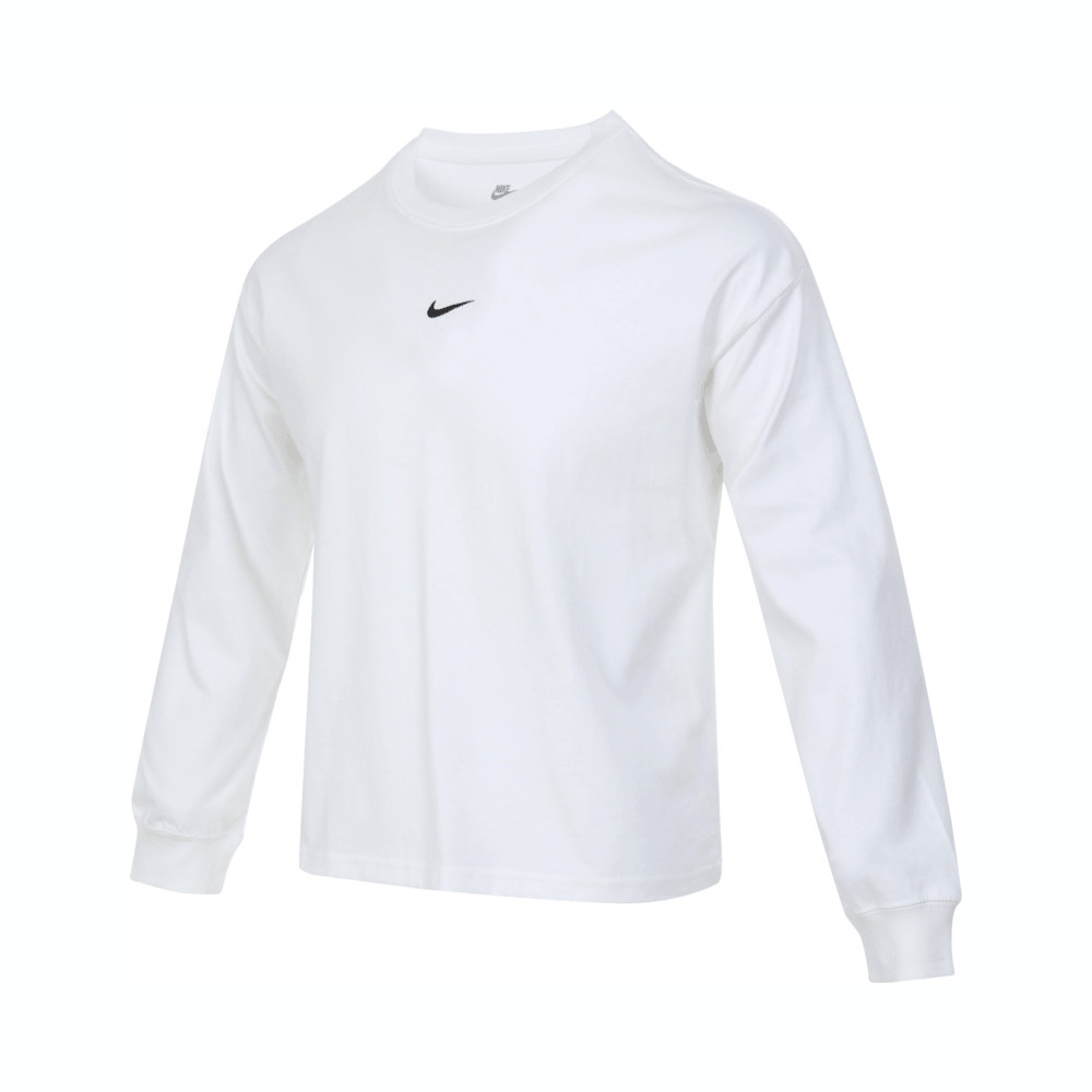 NIKE耐克2024女大童G NSW TEE LS BOXY ESSNTL LBR针织无领长TFZ5535-100